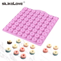 silikolove 64 cavity diy circle silicone choolate mold for baking cake decorating tools jelly candy circle moulds