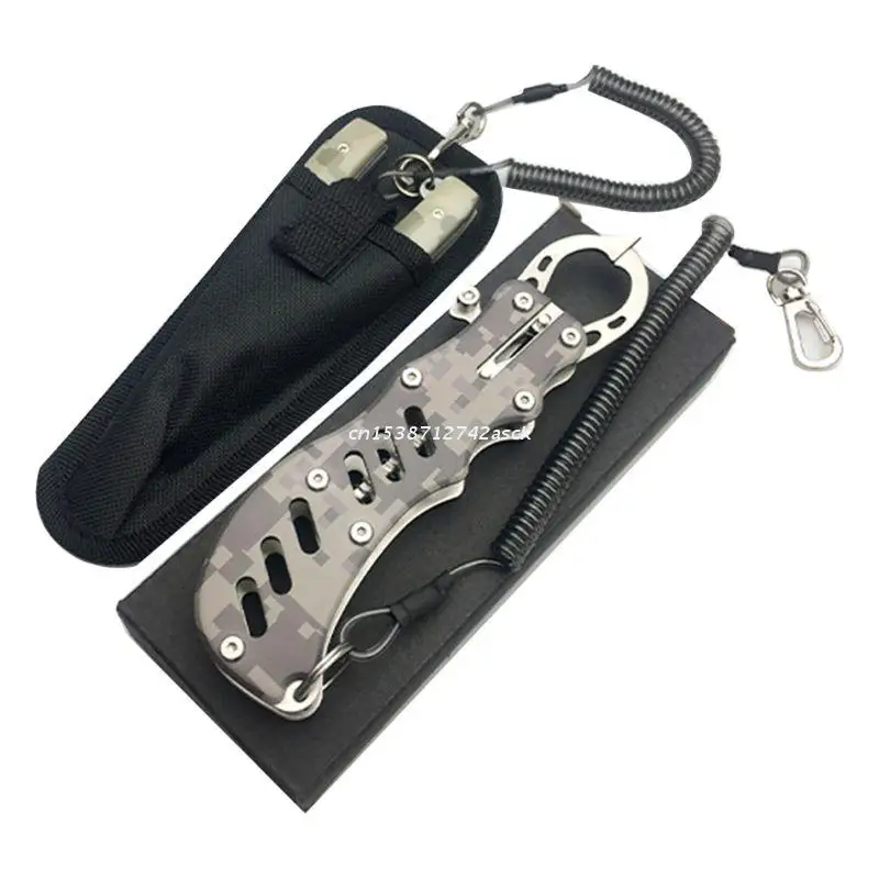 

Stainless Steel Camouflage Fishing Pliers and Fish Lip Gripper Holder Tools Set Dropship