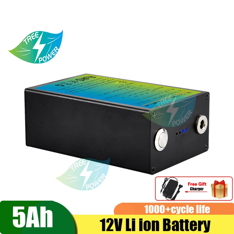 

12V 5Ah li ion lithium education equipment portable power supply can be customized lithium battery pack