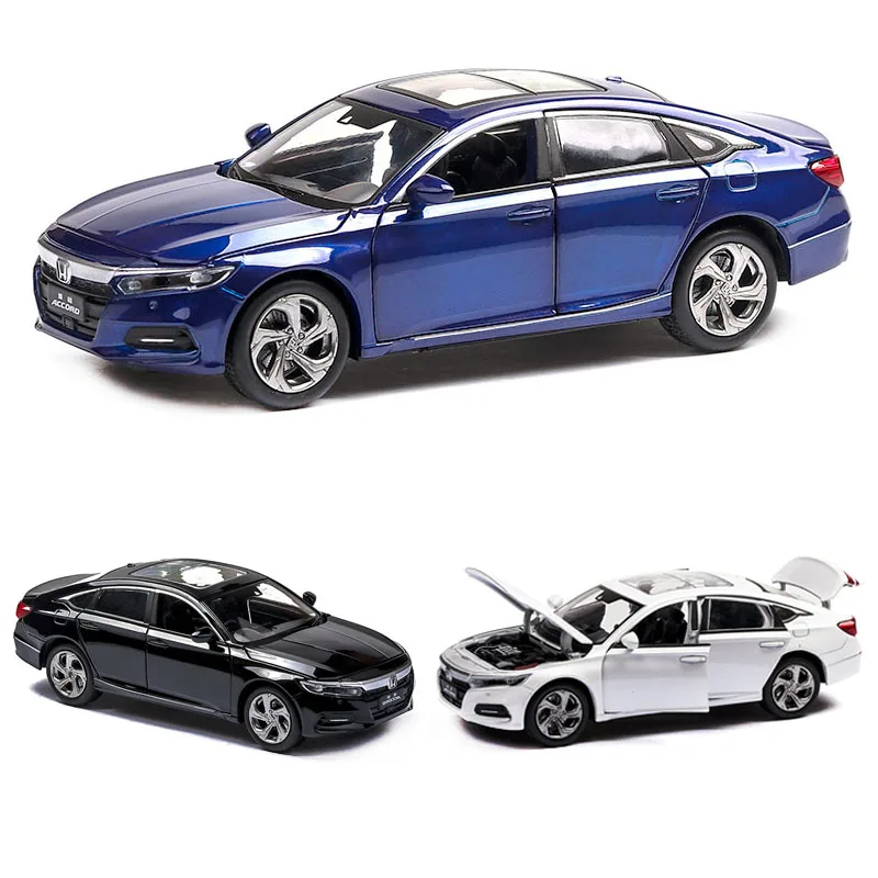 1:32 модель Honda Accord Модель литья под давлением звук и светильник для автомобиля