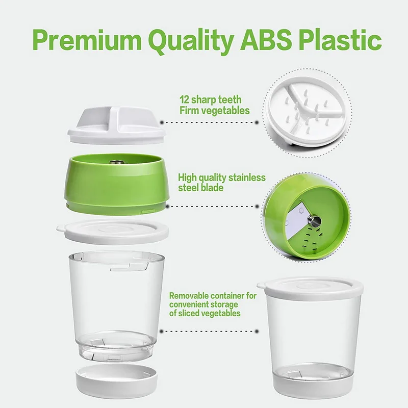 

Handheld Spiralizer Vegetable Fruit Slicer 4 in 1 Adjustable Spiral Grater Cutter Salad Tools Zucchini Noodle Spaghetti Maker