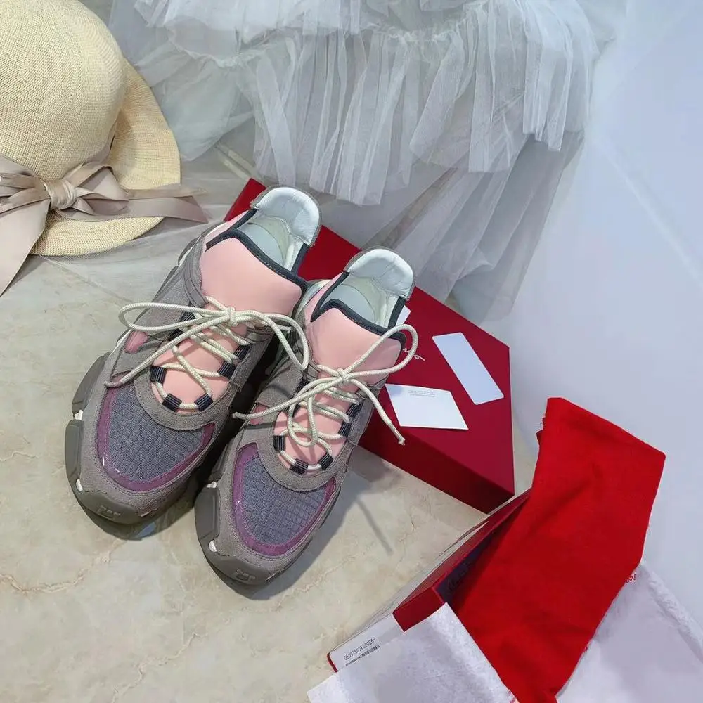 Разноцветные Женские кроссовки коллекция 2019 года сезон осень модная