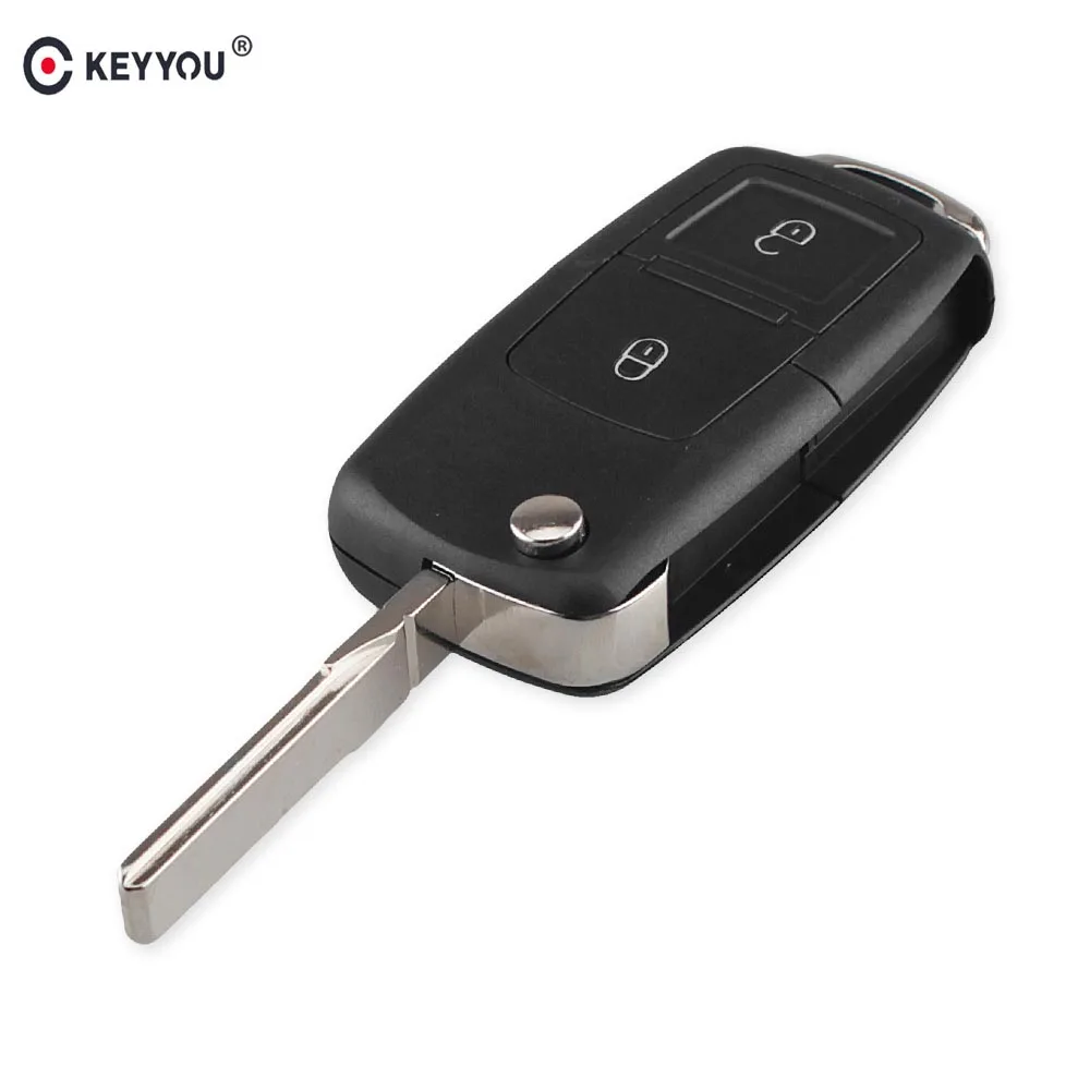 Складной автомобильный пульт дистанционного управления KEYYOU с 2/3 кнопками чехол