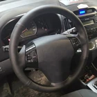 Оригинальный чехол на руль Hyundai Elantra 2008-2010, Кожаная оплетка для руля, сделай сам, шитье