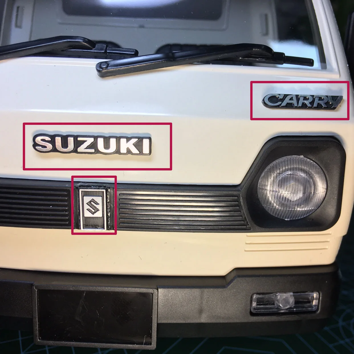 WPL D12 RC автомобильные запасные части металлический логотип SUZUKI CARRY | Игрушки и