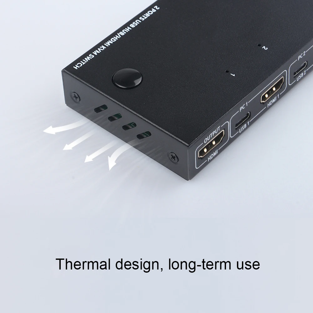 2 Порты и разъёмы 4K переключатель USB KVM коммутатор VGA PLC сплиттер для совместного