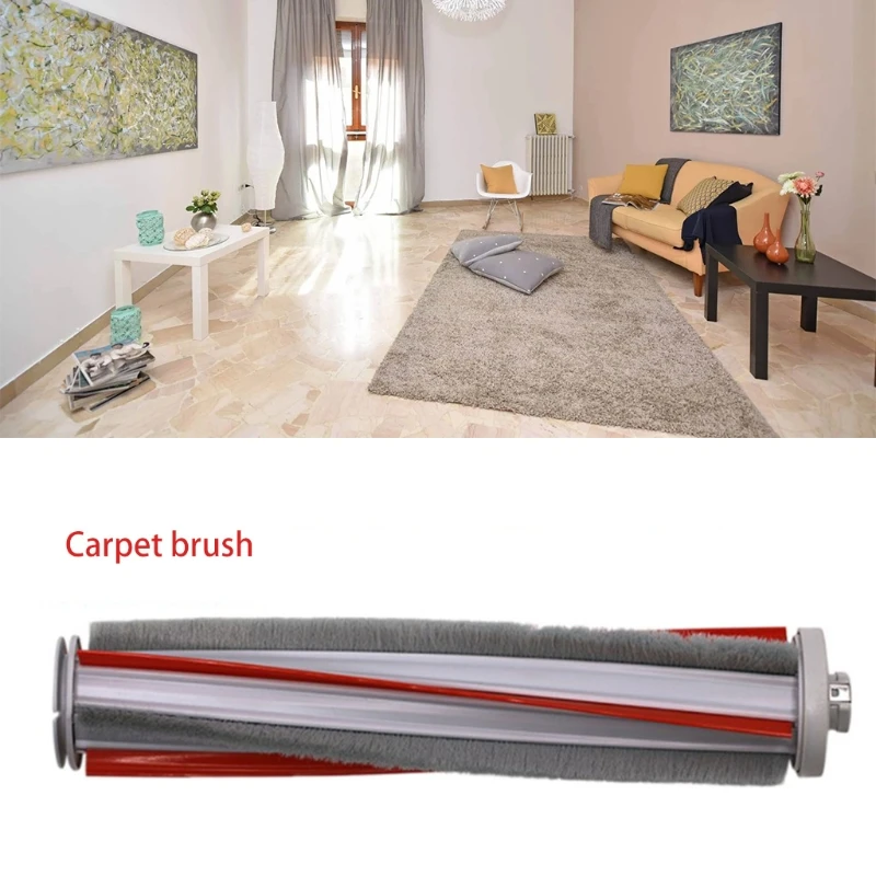 

C5AD Vacuum Cleaner Roller Brush Carbon Fiber Compatible with ROIDMI F8 NEX X20 Mop Cloth Vacuum Cleaner Brush Manual Vacuum