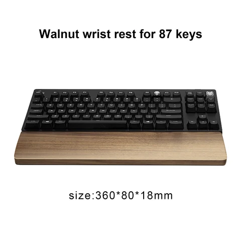 Подставка под запястье для клавиатуры, деревянная, в виде ореха