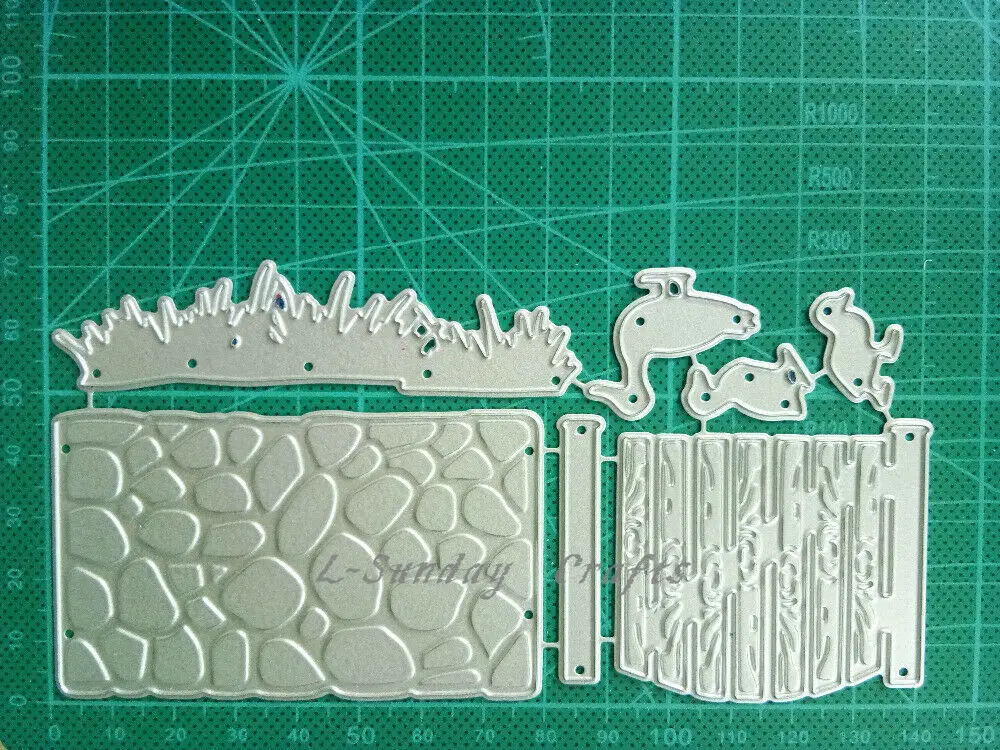 L-Sunday ремесла трафареты травяной забор утки садовые металлические режущие штампы