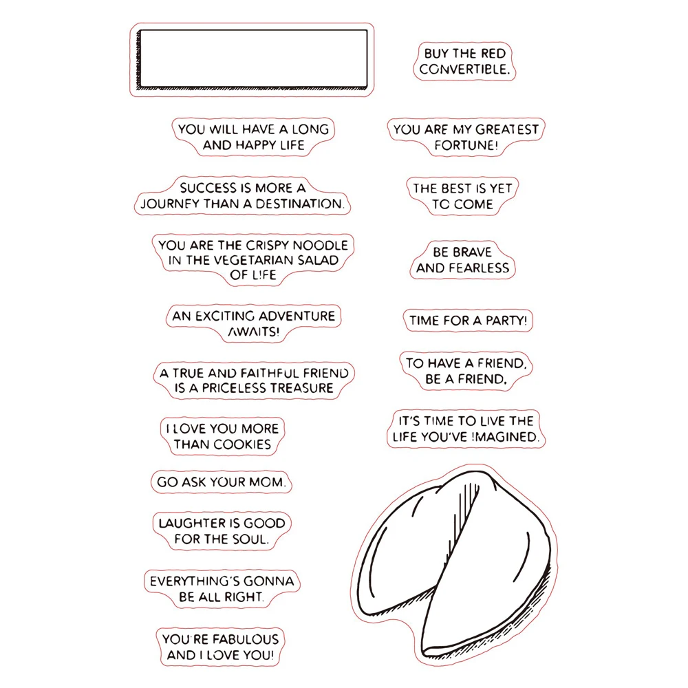 Прозрачный силиконовый штамп/печать для скрапбукинга своими