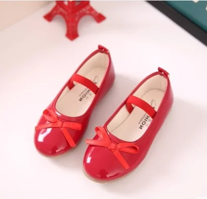 Новинка Сезон весна осень Детская черная кожаная обувь Танцевальная принцессы