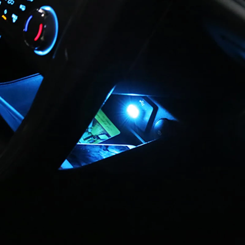1 шт. автомобильная USB Светодиодная атмосферная лампа для BMW X5 E53 F10 VW Golf 4 7 5 Tiguan Kia Rio