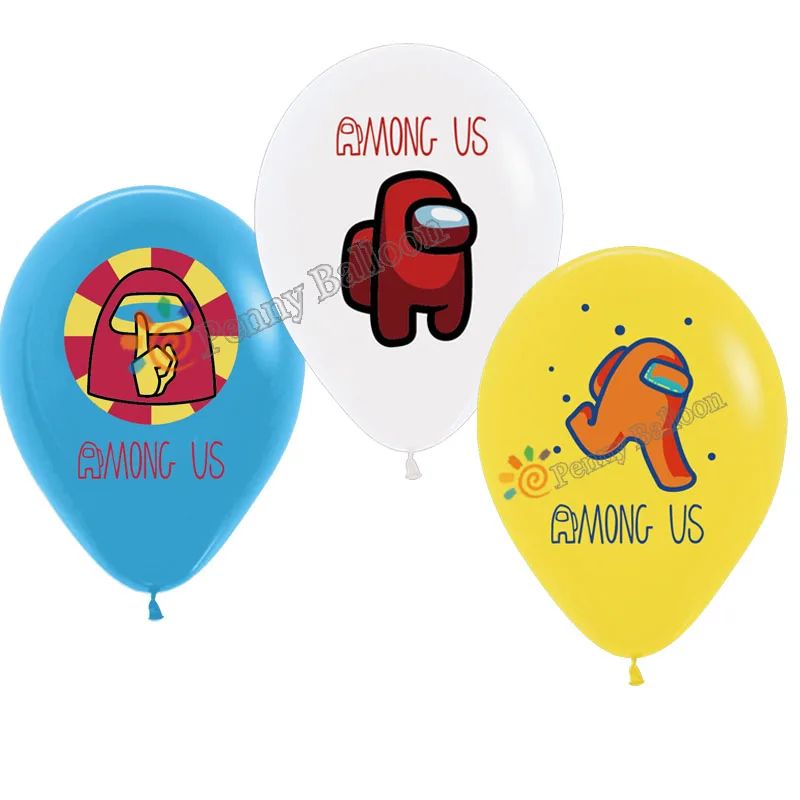 

12pcs/lot 12inch Among us Balloon among us Theme Party Supplies Toys for kids video game Party Supplies Globos