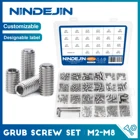 Набор винтов с шестигранной головкой, M2, M3, M4, M5, M6, M8, 666 шт.