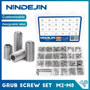 Набор винтов с шестигранной головкой, M2, M3, M4, M5, M6, M8, 666 шт.