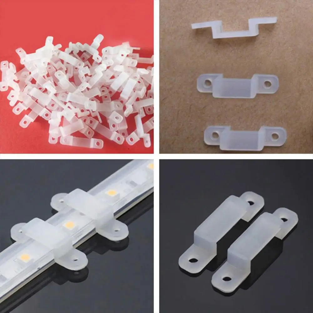 Прочная силиконовая застежка 100 шт. светодиодная ленсветильник 5050 5630 для