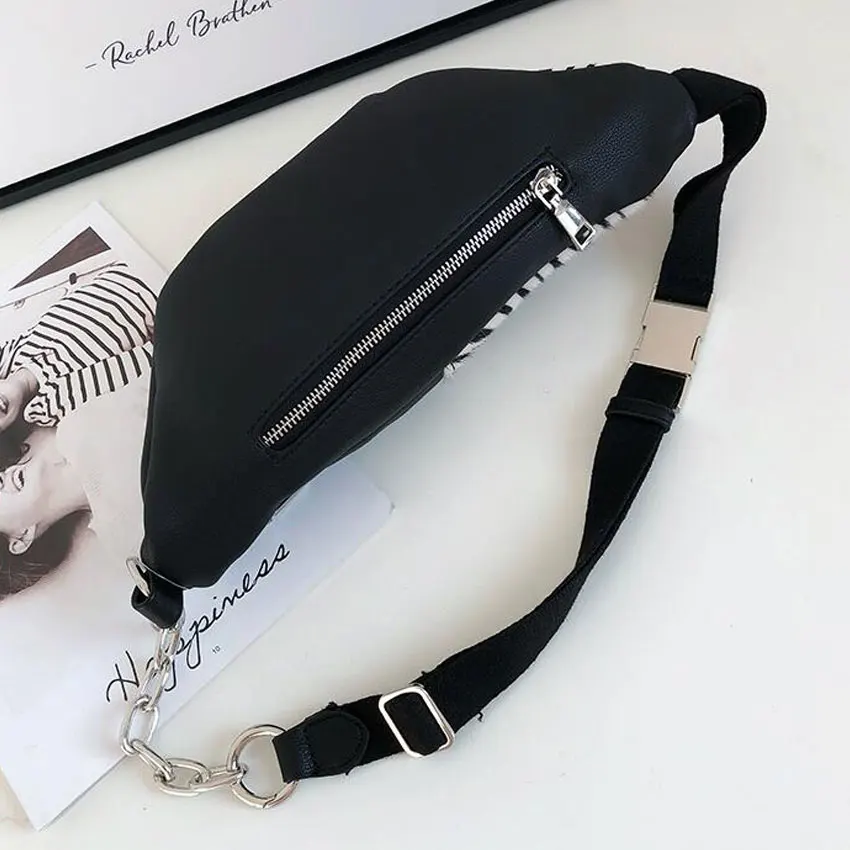 Поясная Сумка LJT Женская с цепочкой для путешествий в стиле хип хоп рок