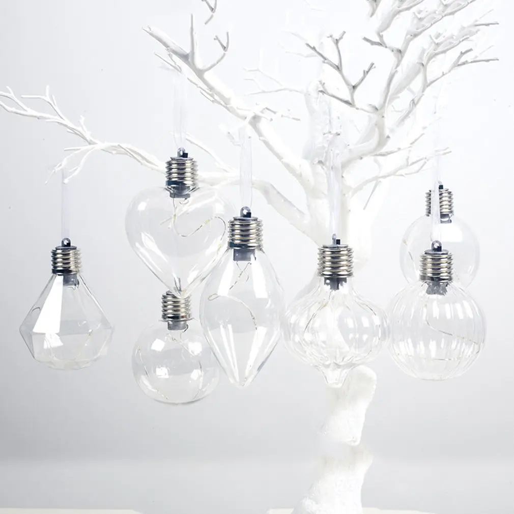 Рождественский шар имитация лампочки подвеска для елки в форме питомца