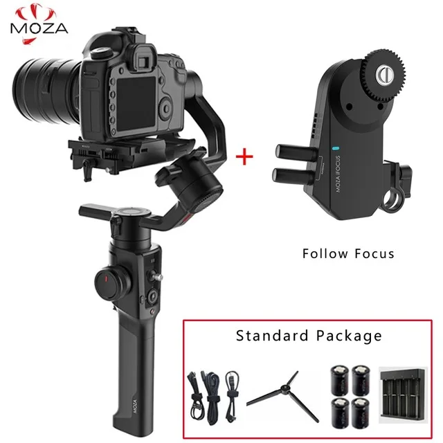Moza Air 2 3 оси ручной карданный стабилизатор для DSLR Canon 5D Mark IV sony A7S A7R3 Lumix GH4 DSLR DV беззеркальных камер DV - Цвет: with follow focus