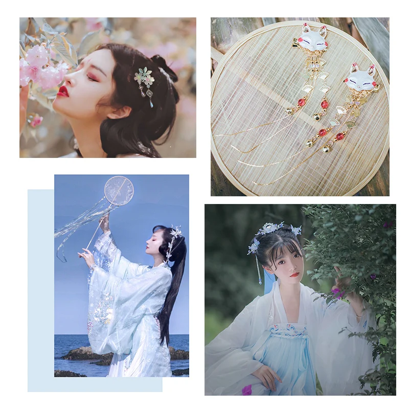Заколки для волос девочек китайские традиционные заколки принцессы с кисточками