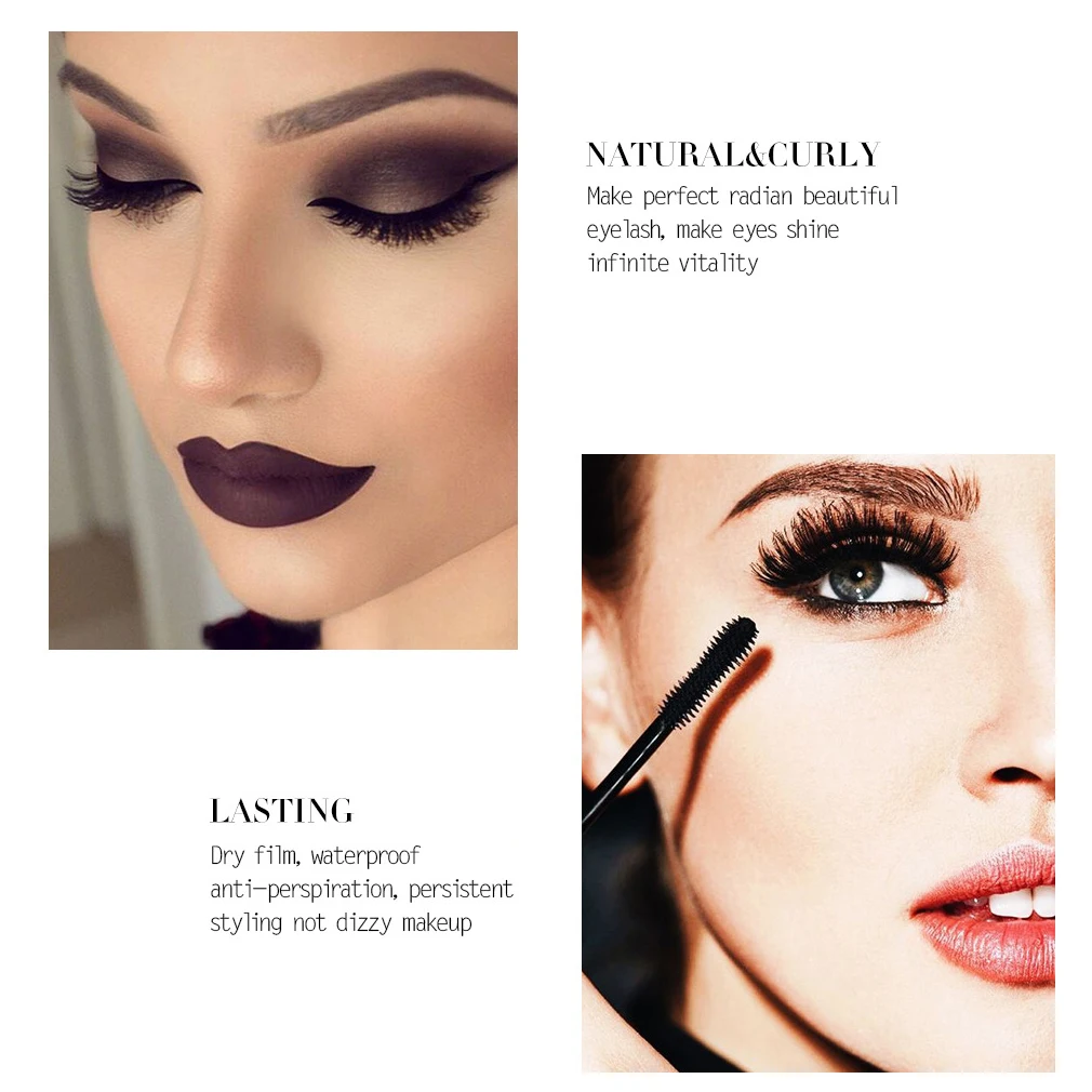 Тушь для ресниц Pudaier шелковое волокно толстая тушь наращивания 4D Водостойкая