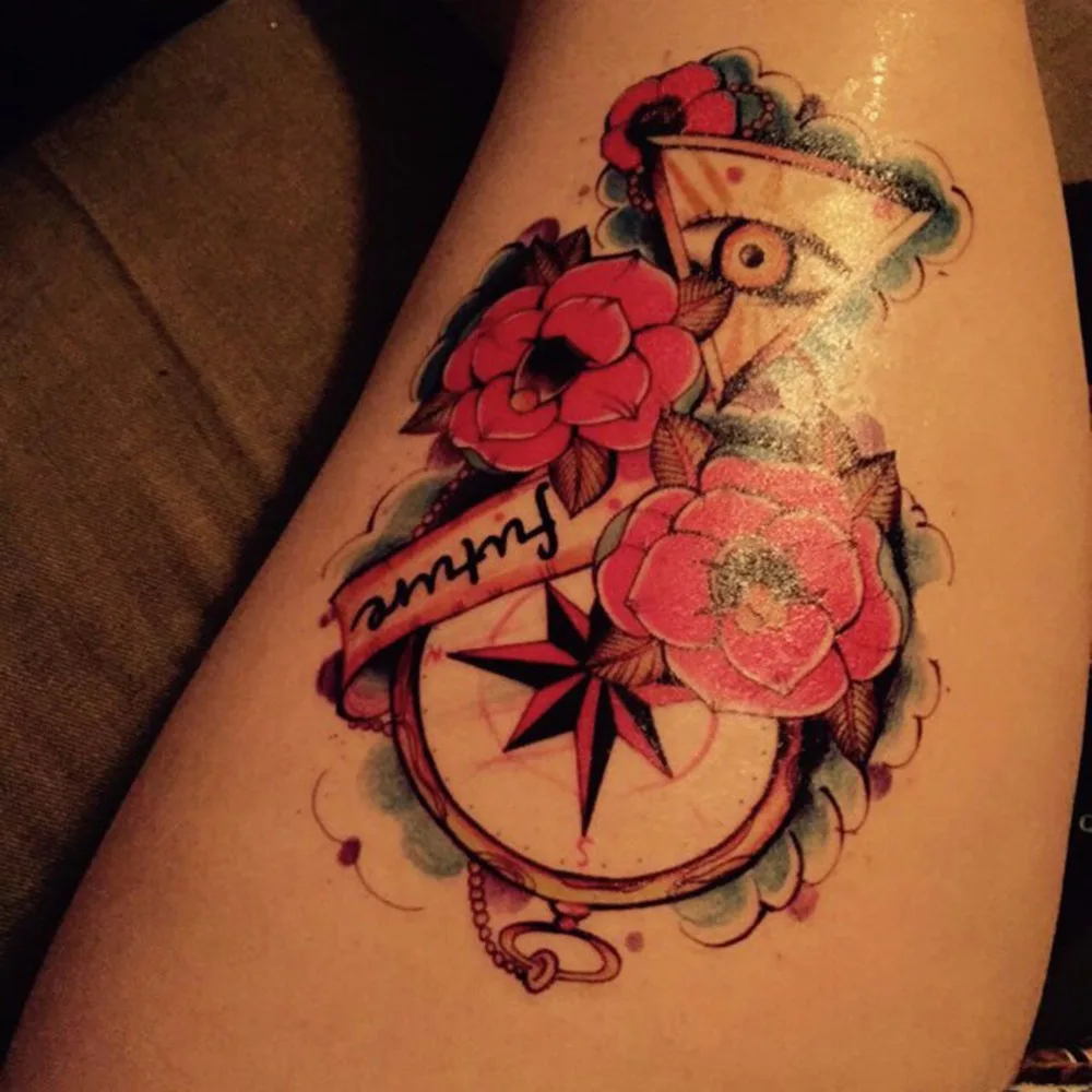 1 шт. Цветочные рукава с татуировками украшения кожи глаз/драгоценные камни