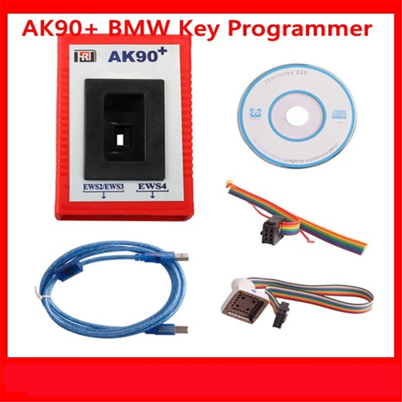 

AK90 + программатор ключей для BMW EWS2/3/4, новейшая версия ключей V3.19 AK90 ДЛЯ BMW, программирующий инструмент
