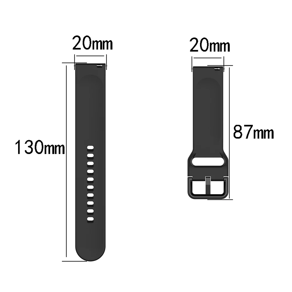 20mm Watchband Bracelet for Huami Amazfit GTS GTR Bip Lite Smart Watch Band Silicone Sport Wrist Strap Replacement Wristband | Электроника