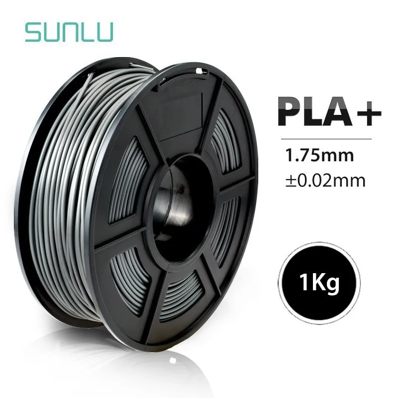 PLA PLUS-GREY Нить для 3D-принтера PLA Plus 1,75 мм, Высококачественная нить PLA с низкой усадкой, расходный материал для 3d принтеров и 3d ручек, 1 кг - Цвет: PLA PLUS-GREY