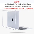 Чехол для ноутбука 2021 дюйма для Macbook Pro 14,2, чехол для чипа 2021 A2242 M1 для Macbook Pro 16 A2485, чехол, аксессуары, чехол для 2021 Pro 14