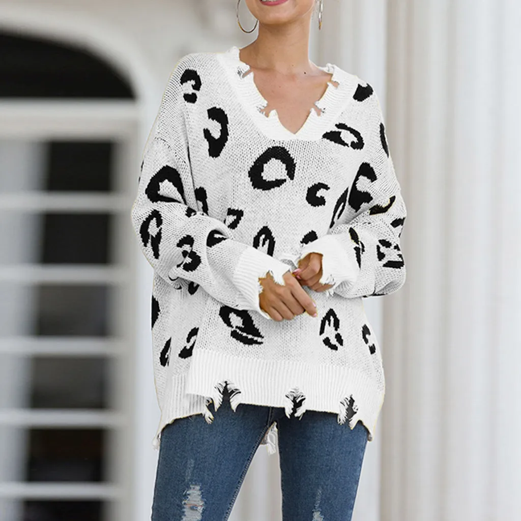 Женская зимняя одежда с неровным узором кашемировая блуза свитер большого