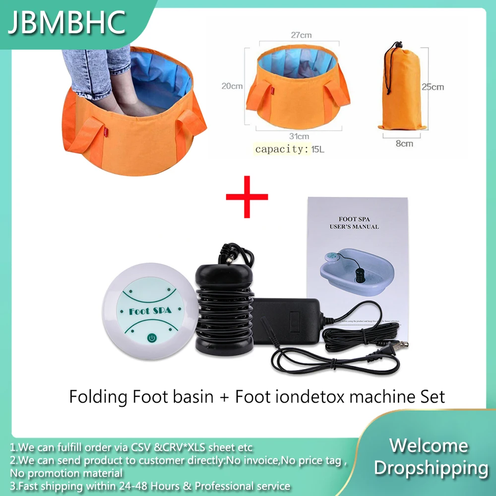 

Foot Bath Ionic Detox Massage Machine with Foot Sap Massage Ion Cleanse Aqua Cell Spa Ion Detox Relief Pain Foot Massage