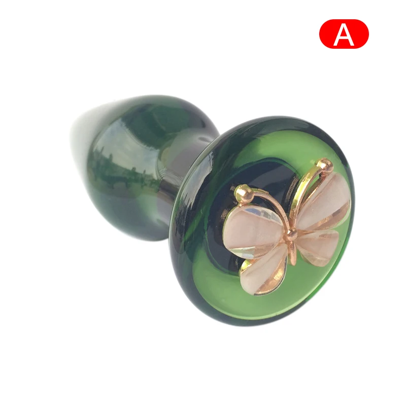 Хрустальная Анальная пробка мастурбатор реалистичный фаллоимитатор женские