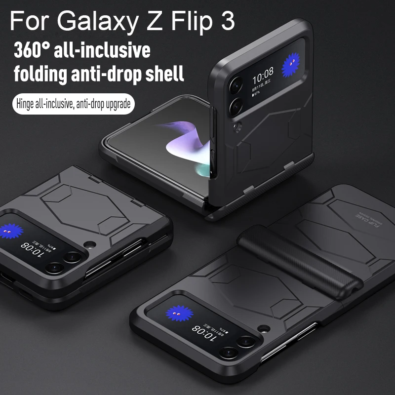 

Противоударный чехол для Samsung Galaxy Z Flip 3 Coque Heavy Duty Hard PC матовый защитный чехол Z Flip 3