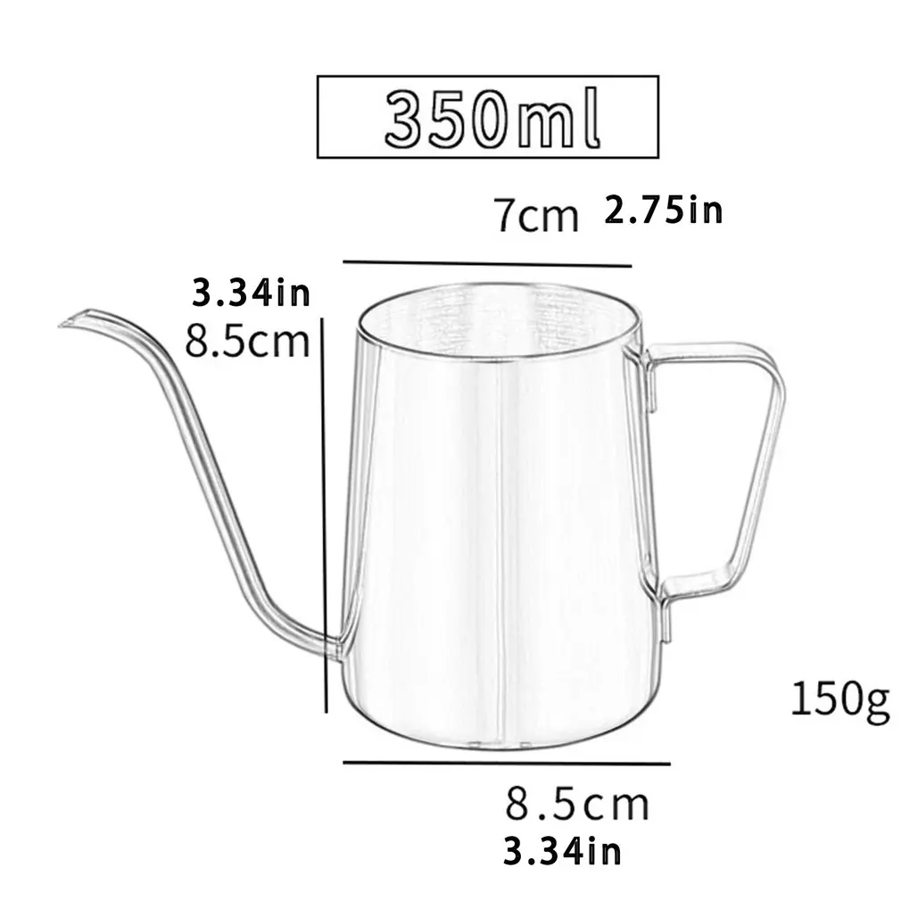 

Stainless Steel Hand Coffee Pot Long Narrow Spout Coffee Pot Gooseneck Kettle Hand Drip Kettle Pour Over Tea Pot