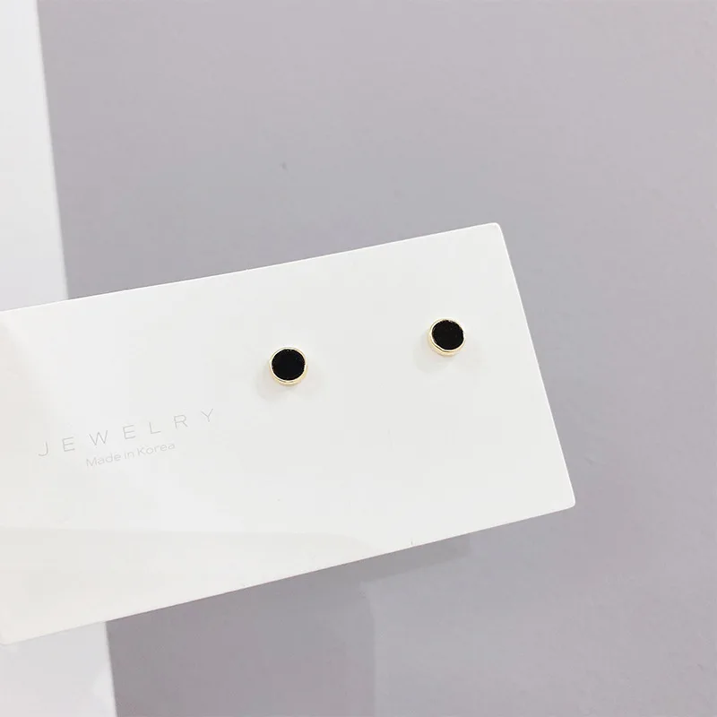 

2021 New Design 6 Pcs 14K Gold Plated Simple Geometric Stud Earrings Luxury Jewelry Cubic Zircon Earrings