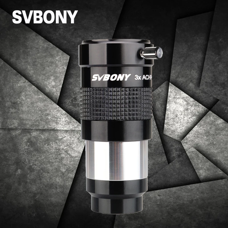 SVBONY 1,2" 3X линза Барлоу окуляр с многослойным покрытием 2 группы 3 элемента продвинутый Ахроматический Профессиональный астрономический телескоп