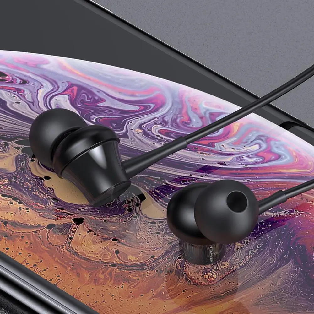 Наушники-вкладыши AWEI в ухо наушники для бега спортивные 3 5 мм Jack стерео звук