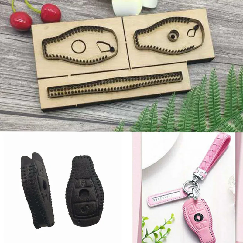 

Japan Steel Blade DIY Stencil Leather Craft Car Key Case Mould Dies Cutter Leathercraft Hand Punch Tool Template