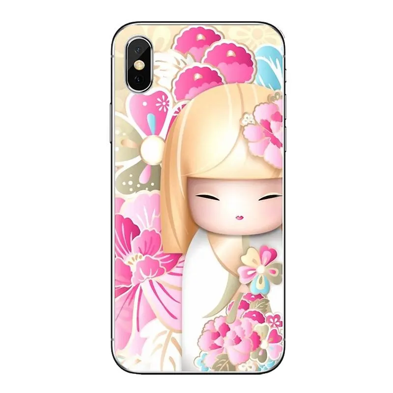 Kawaii японская кукла Kokeshi для Xiaomi Redmi 4A S2 Note 3 3S 4 4X5 Plus 6 7 6A Pro Pocophone F1 мягкие прозрачные