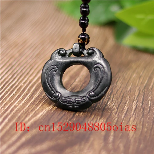 Натуральный черный зеленый нефритовый тигр ожерелье из бисера обсидиан