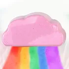 5 цветов Радужное мыло облако Соль для ванн, увлажняющий, отшелушивающий очистки кожи тела пена для ванны бомбы разных цветов для взрослых