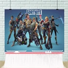 100*150 см из натуральной Fortnite вечерние на день рождения декоративное фоновое полотно для игры рисунок в виде кирпичной стены обои украшения аксессуары подарок для детей