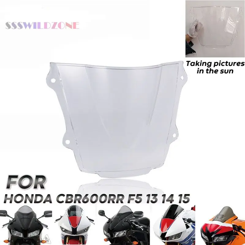 

Применим для Honda CBR 600RR F5 2013-2018, ветрозащитная панель, аксессуары для лобового стекла мотоцикла, заднее прозрачное ветровое стекло