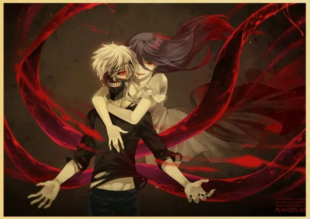 

Hot Selling Tokyo Ghoul Anime Poster Print Clear Image Art Painting Bar Home Room Decoration Wall Decoration Painting Modern