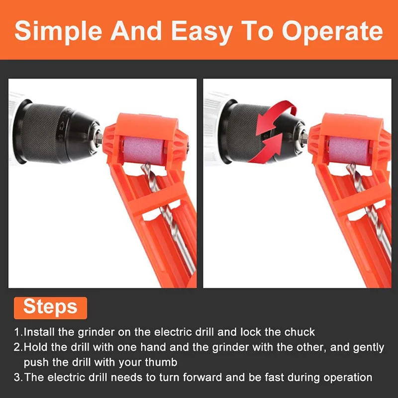 

2-12.5mm Portable Drill Bit Sharpener Corundum Grinding Wheel Tool Corundum Resisting Drill Polishing Grinder Wheel Tool