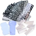 5 шт., трафареты для нанесения гель-лака