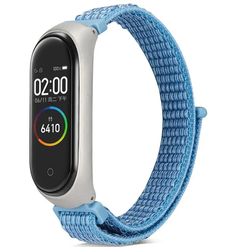 Новинка нейлоновый ремешок для Xiaomi Mi band 5 4 3 сменный Браслет band3 band4 дышащий