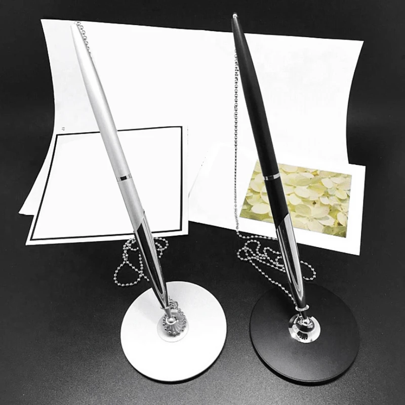 Металлическая настольная/настольная шариковая ручка с цепочкой бусинами 31 50