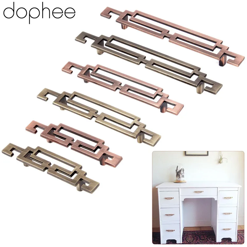 64/96/128 мм антикварная бронзовая ручка для мебели латунная кухонная шкаф шкафа с